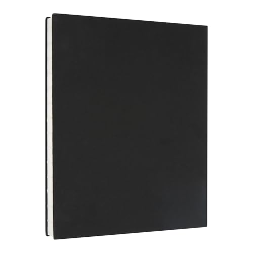 Artist's Loft Lay Flat Black Spineless Hardcover Sketchbook- Acid Free and Smudge Resistant Paper, Sketch Pad for Drawing, Journaling, Sketching, Writing - 1 Pack